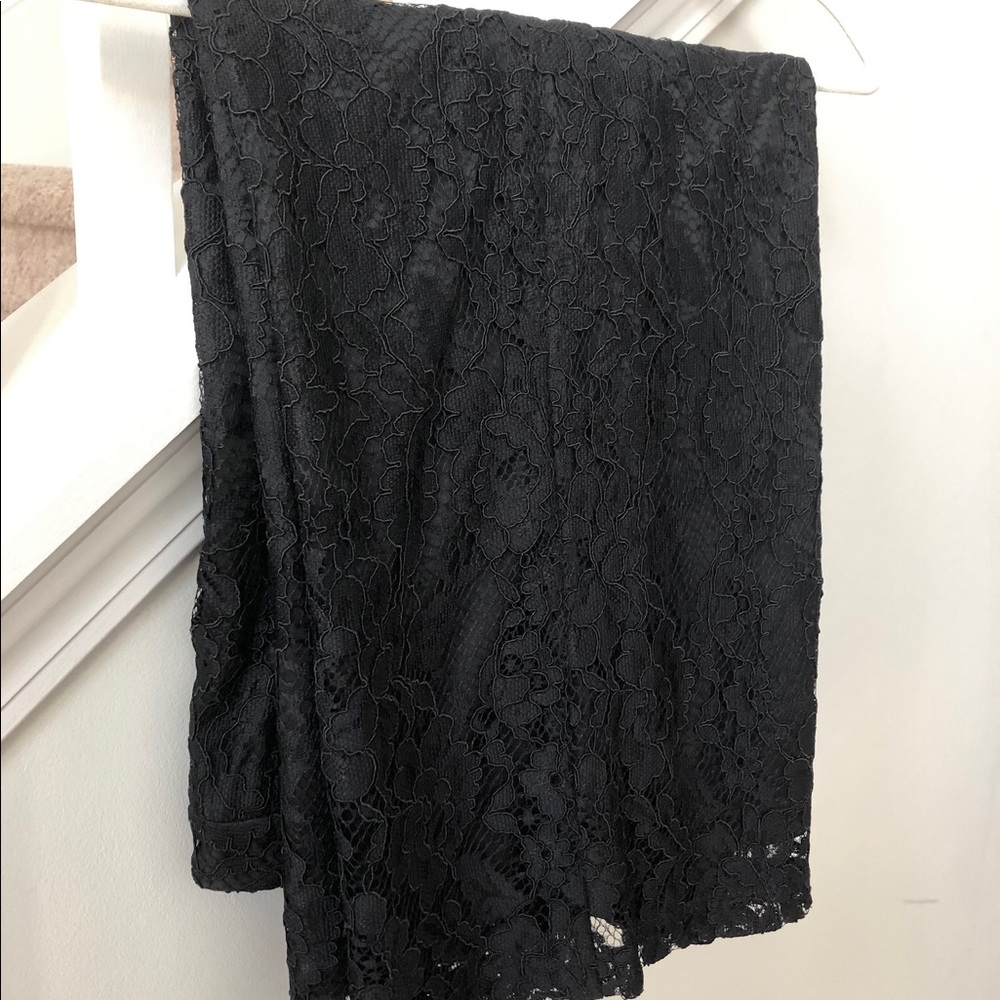 Lace Cropped Palazzo Pants